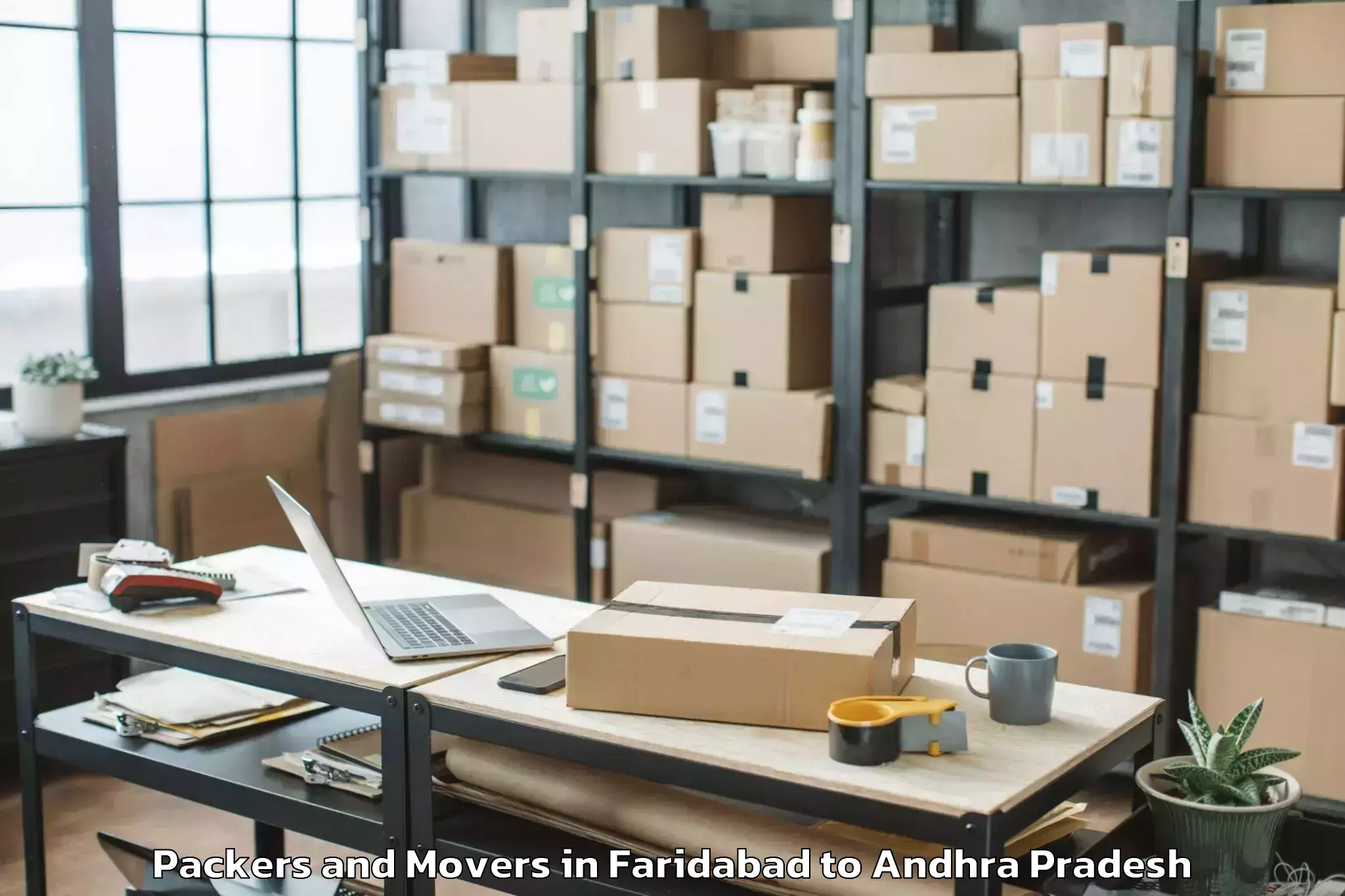 Faridabad to Yarada Packers And Movers